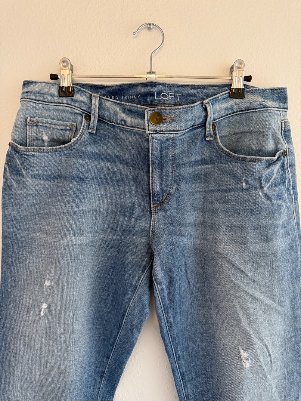 LOFT Light Blue Relaxed Skinny Jeans